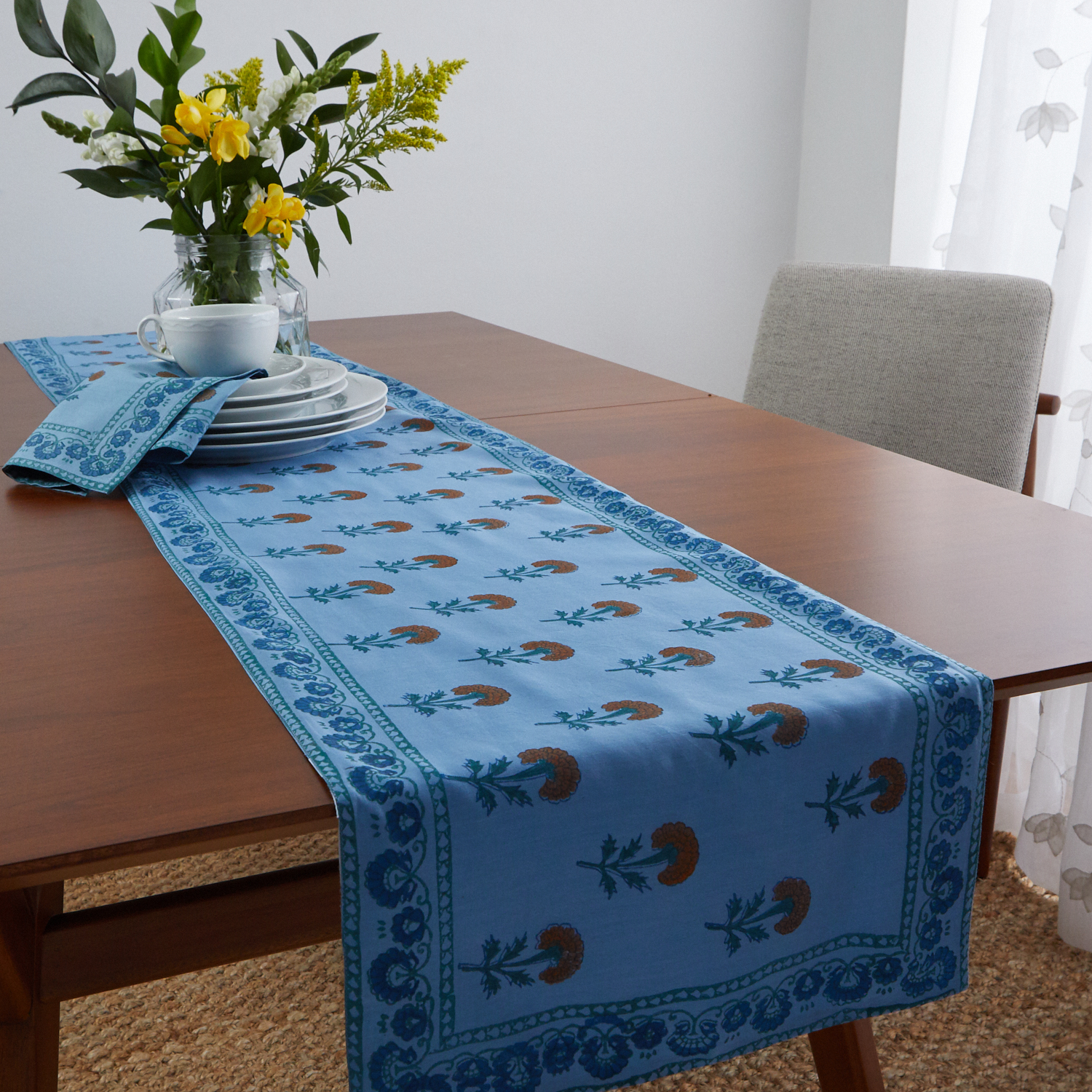 Marigold Runner - Blue/Orange